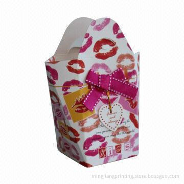 Foldable Gift Box with Ribbon Bow